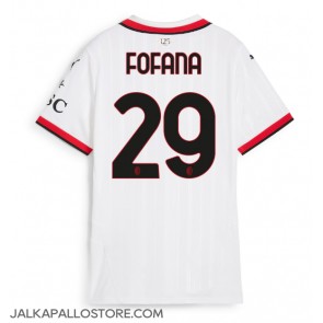 AC Milan Youssouf Fofana #29 Vieraspaita Naisten 2024-25 Lyhythihainen